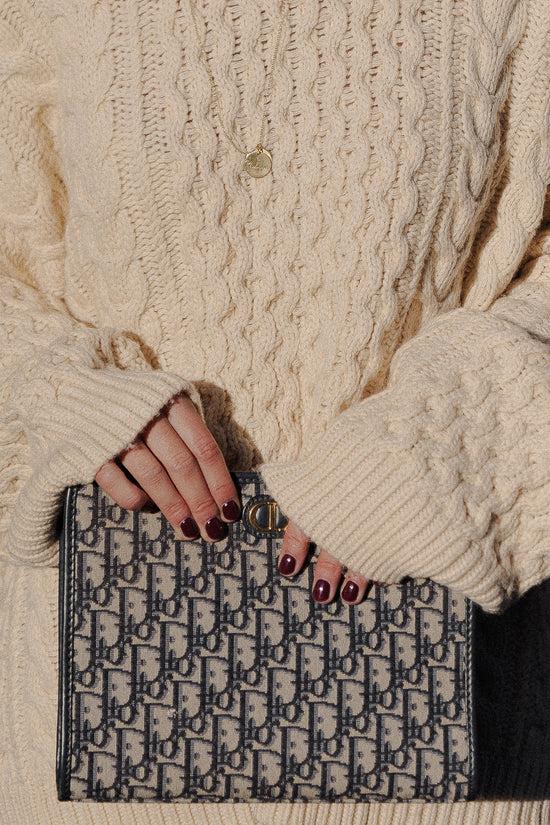 Les Jumelles Edith Oversized Gebreide Trui Ecru