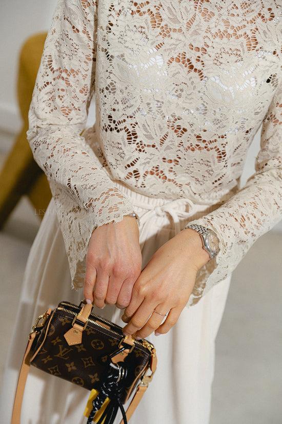 Les Jumelles Elisabeth Kanten Coltrui Beige