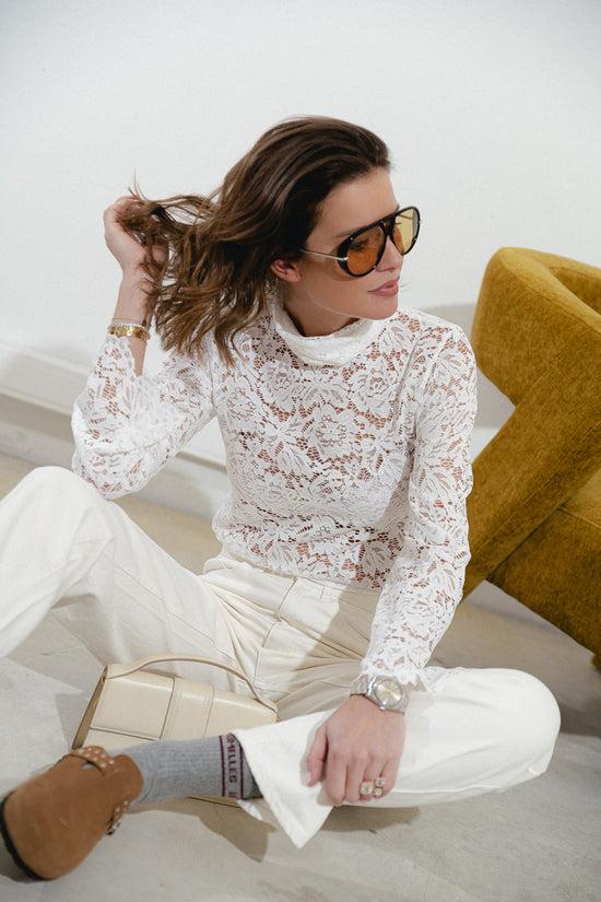 Les Jumelles Elisabeth Kanten Coltrui Wit