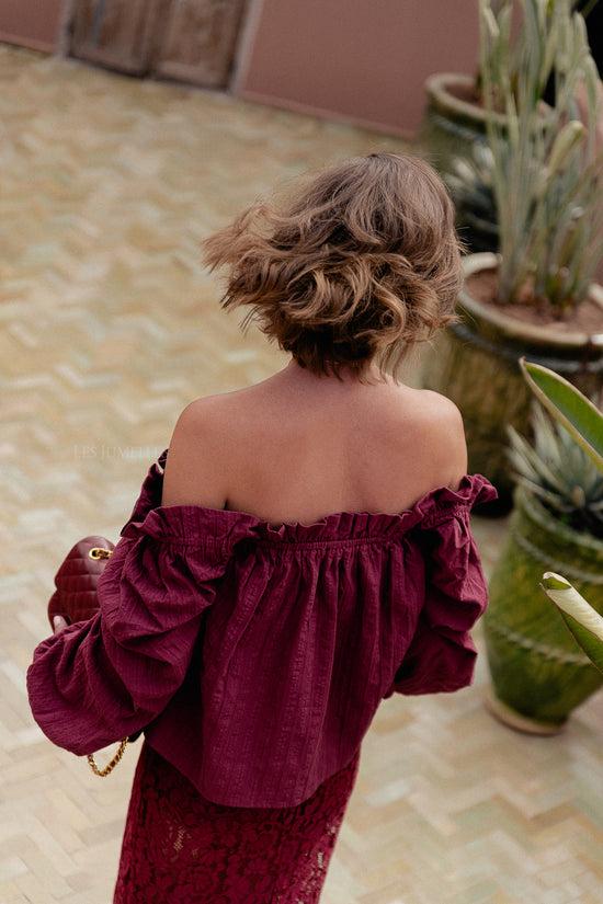 Les Jumelles Emily Blouse Bordeaux