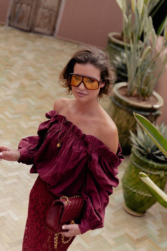 Les Jumelles Emily Blouse Bordeaux