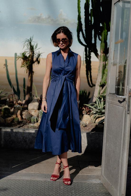 Les Jumelles Eros Long Dress Navy