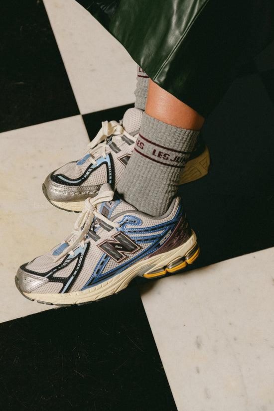 Les Jumelles Fille à Papa Sokken Grijs/pruim