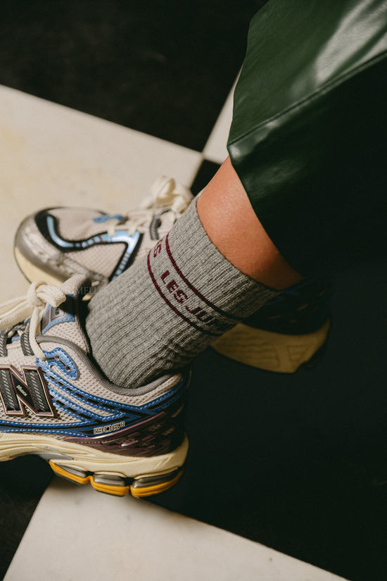 Les Jumelles Fille à Papa Sokken Grijs/pruim