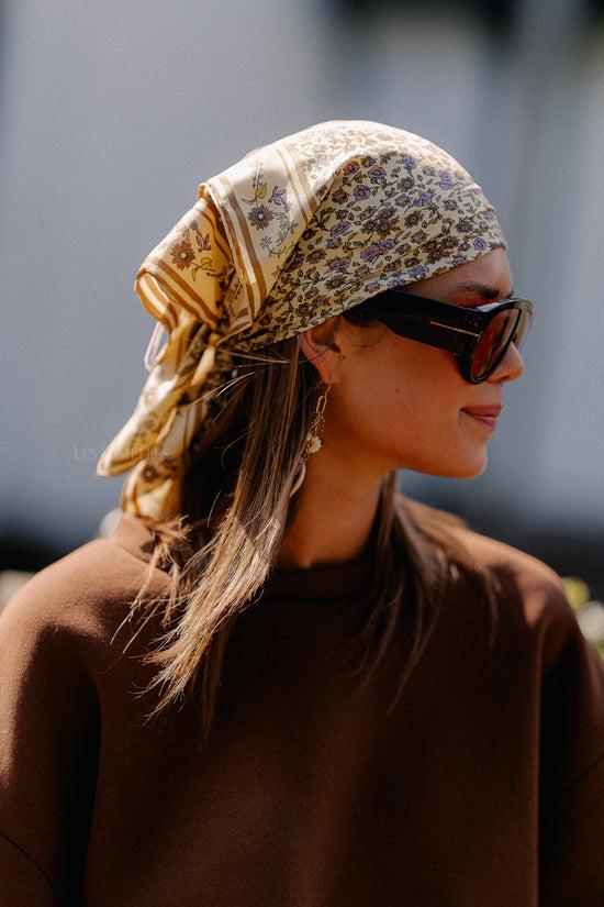 Les Jumelles Florisima Sia Scarf Melon Yellow