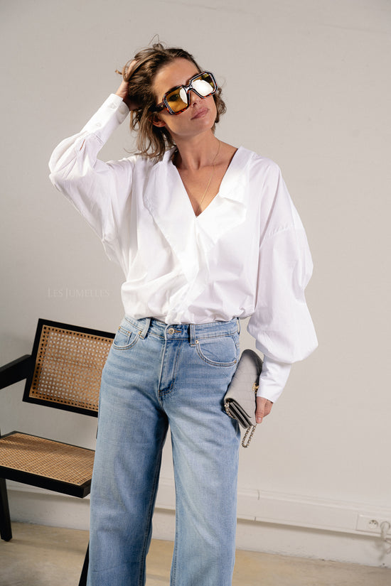 les jumelles Gabrielle shirt white