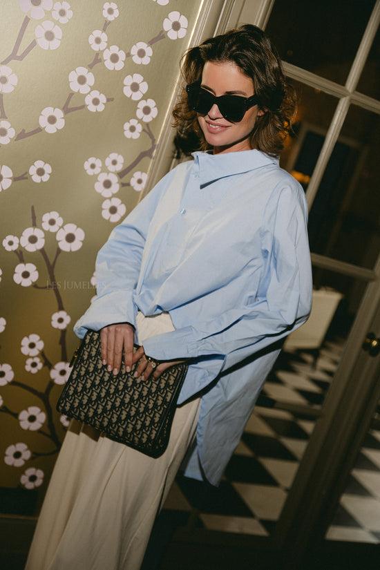 les jumelles Gia blouse light blue