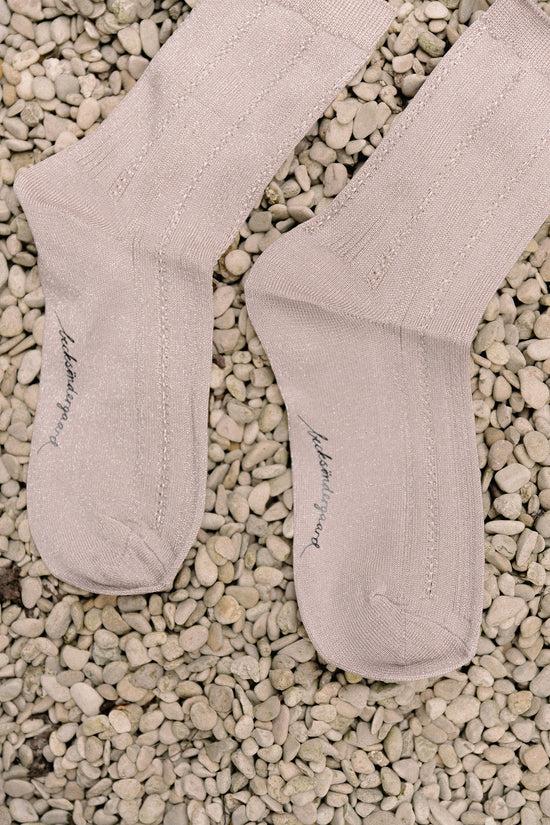 Les Jumelles Glittersokken Nude