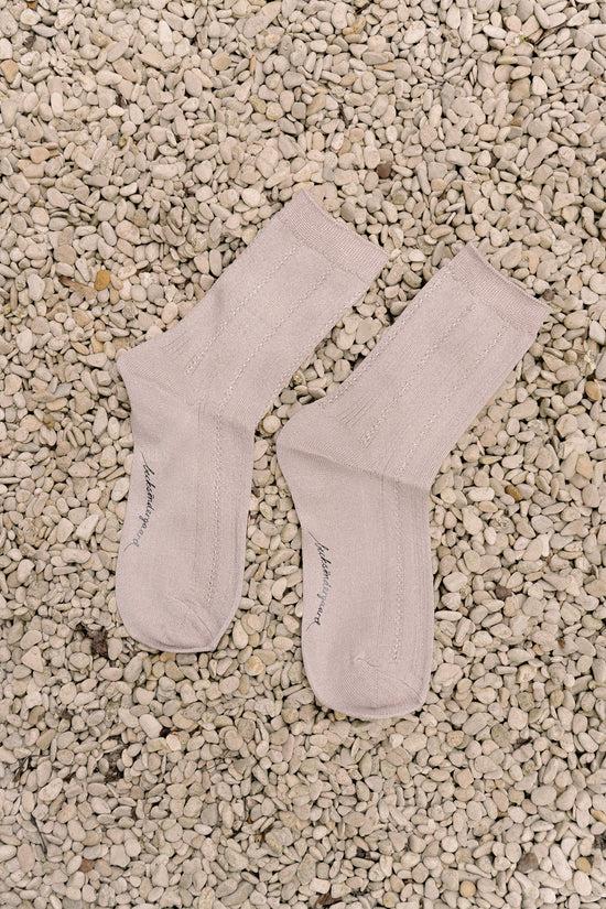 Les Jumelles Glittersokken Nude