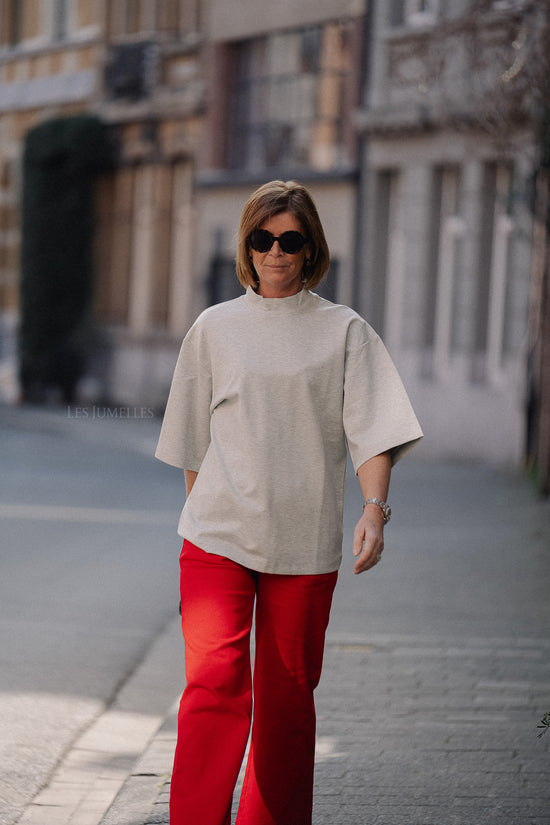 Les Jumelles Gunda T-shirt Grey Melange