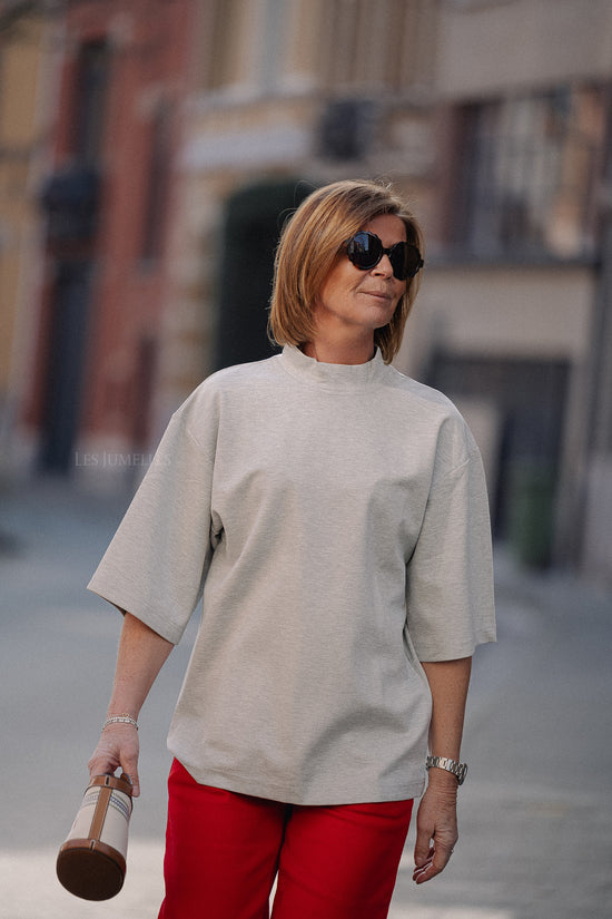 les jumelles Gunda T-shirt grey melange