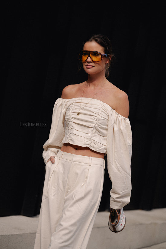 les jumelles GZDecia blouse offwhite melange