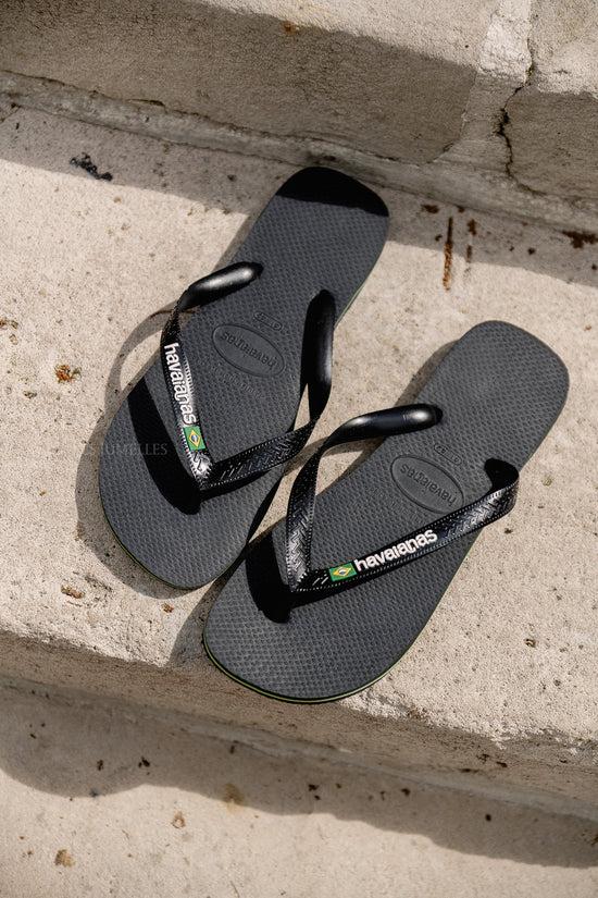 les jumelles Havaianas brasil logo black
