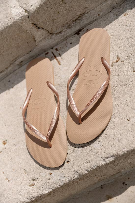 les jumelles Havaianas slim fit roségoud