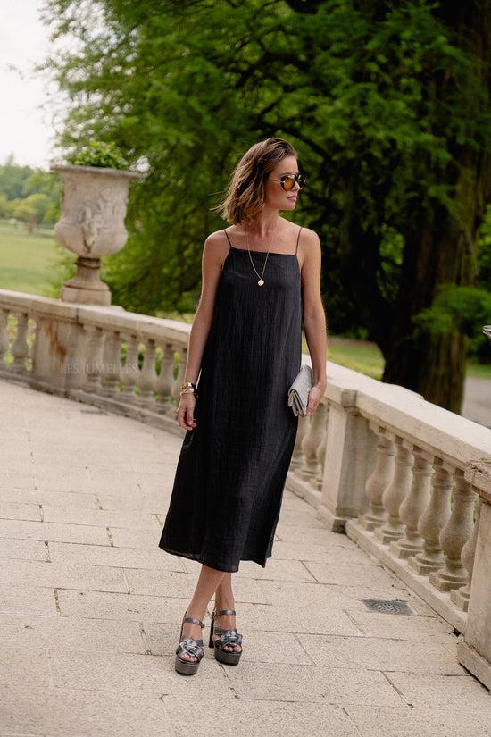 les jumelles Isabela dress black