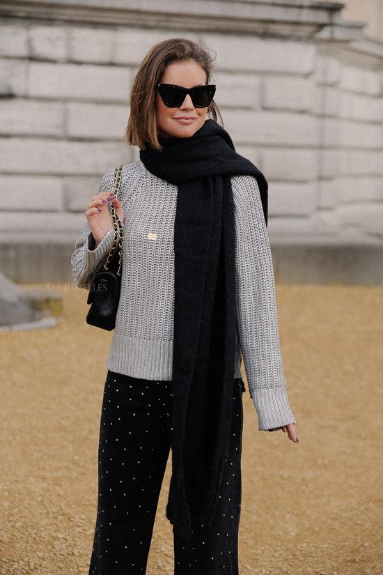 Les Jumelles Isra Sjaal Zwart