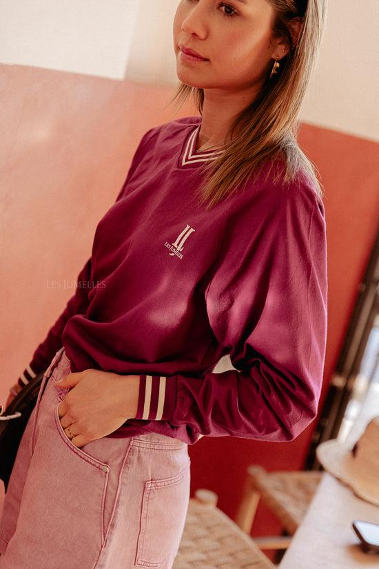 Les Jumelles Ivy Rugby Shirt Plum