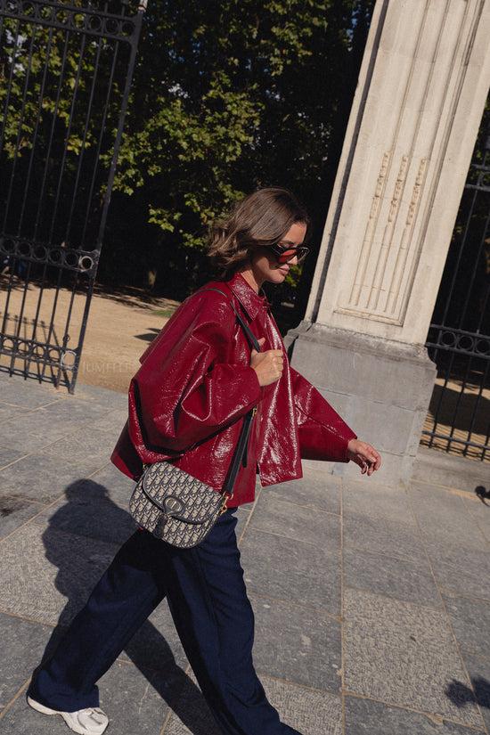 Les Jumelles Jodie PU-jas Rood