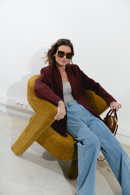 les jumelles Kainoa blazer decadent chocolade