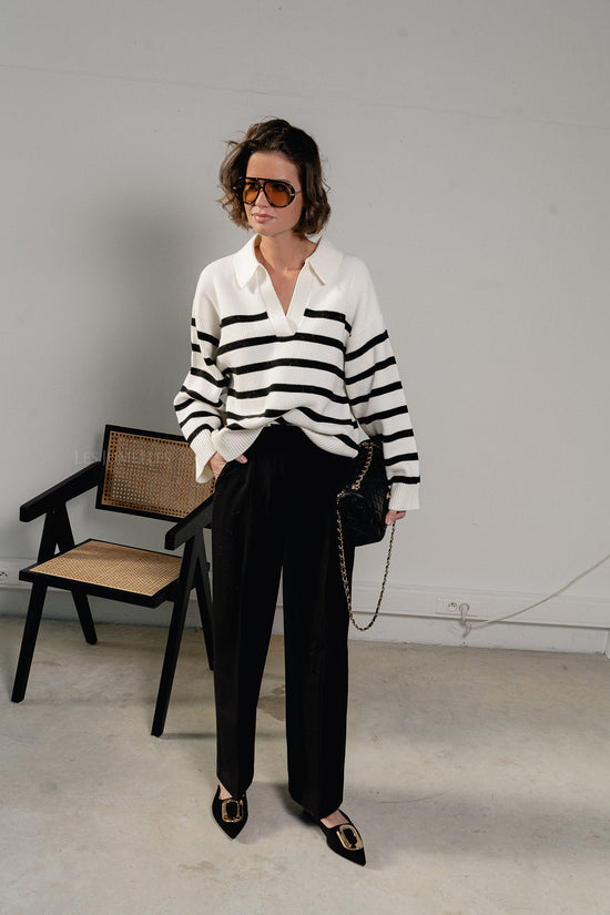 les jumelles Kaj trousers black