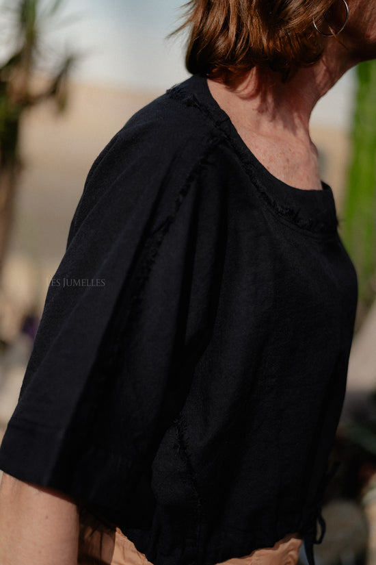 Les Jumelles Kaliopi Crop Top Black