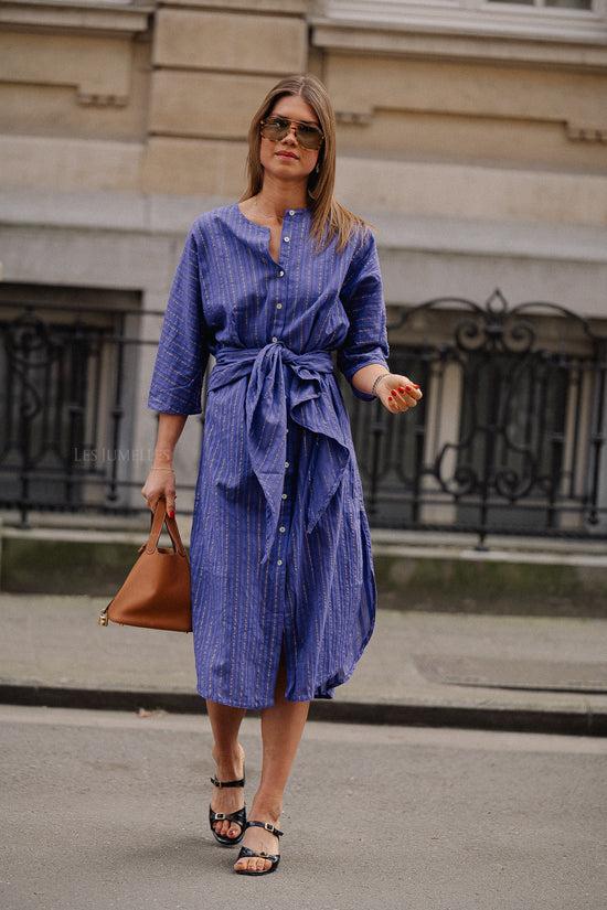 les jumelles Kefi dress purple