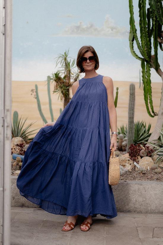Les Jumelles Lack Long Dress Blue/violet