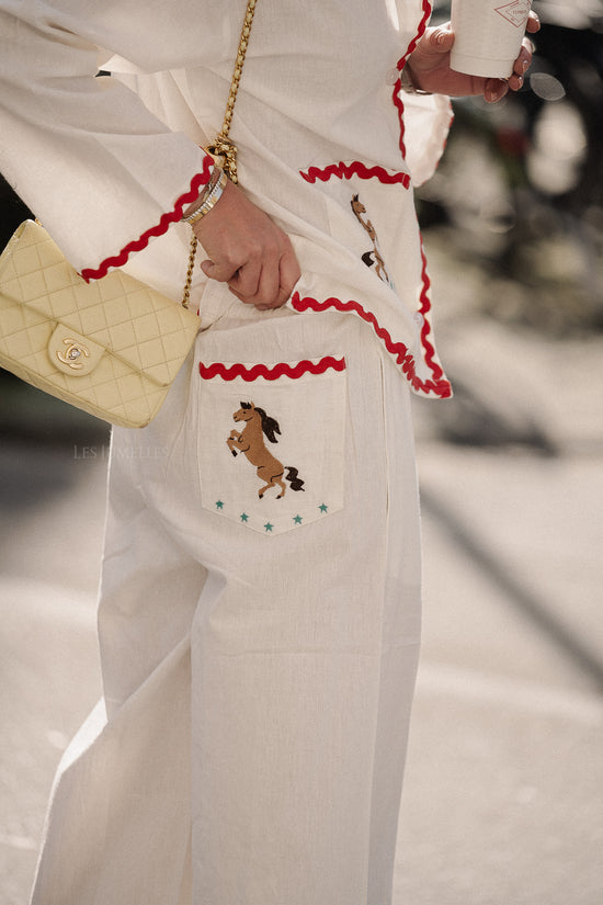 Les Jumelles Laurence Pants Off White