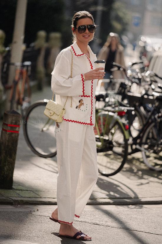 Les Jumelles Laurence Pants Off White