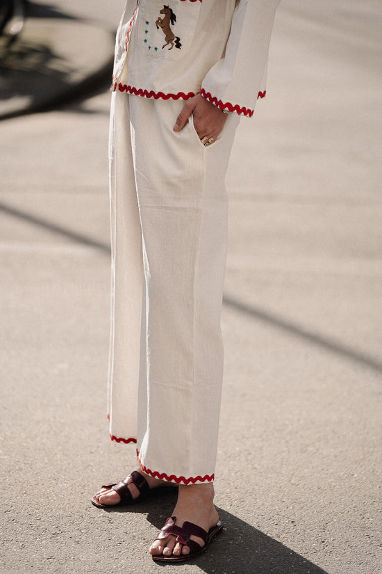 Les Jumelles Laurence Pants Off White