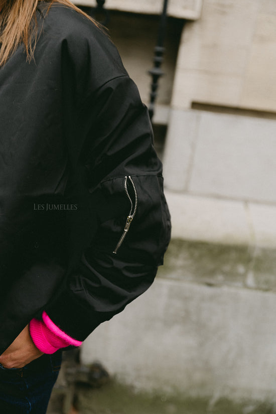 Les Jumelles Leah Bomberjack Zwart