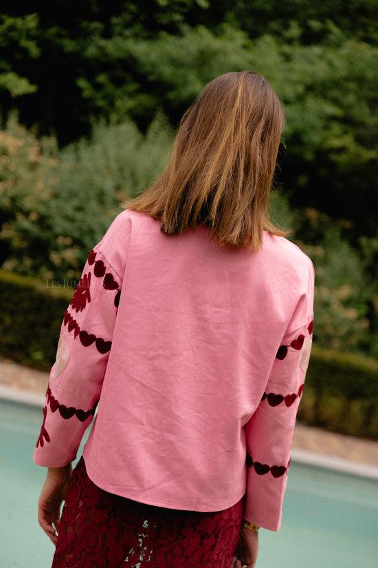 Les Jumelles Lena Embroidered Vest Pink