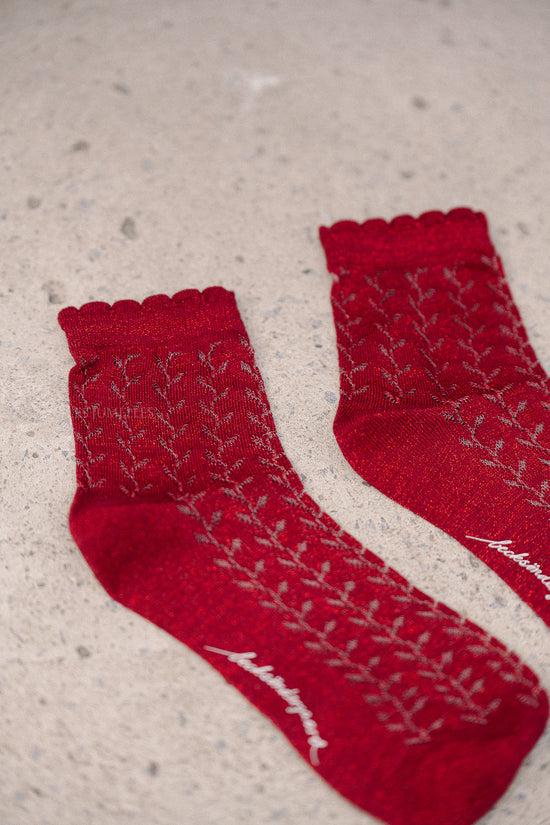 Les Jumelles Leomy Cotta Short Sock Earth Red