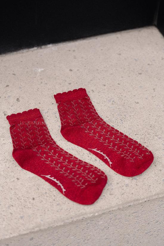 Les Jumelles Leomy Cotta Short Sock Earth Red