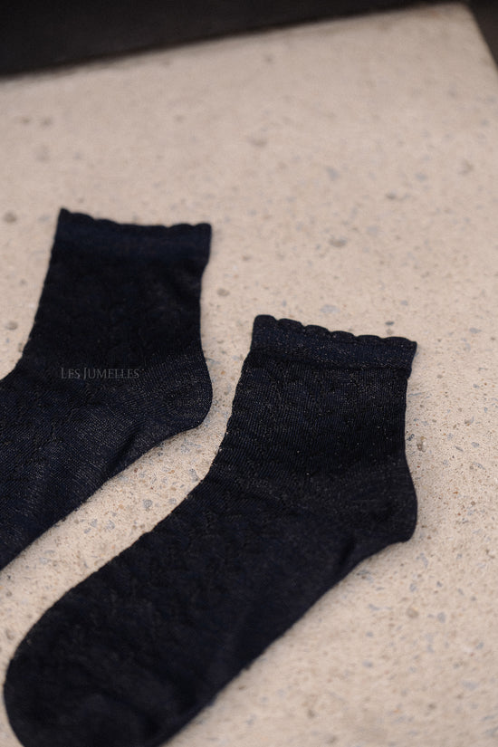 Les Jumelles Leomy Cotta Short Sock Navy Blazer