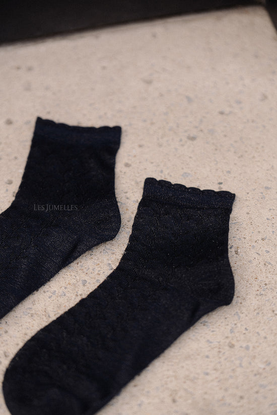 Les Jumelles Leomy Cotta Short Sock Navy Blazer