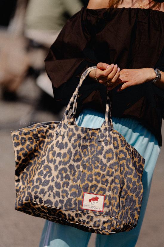 Les Jumelles Leopa Canvas Camila Bag