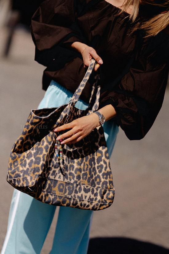 Les Jumelles Leopa Canvas Camila Bag