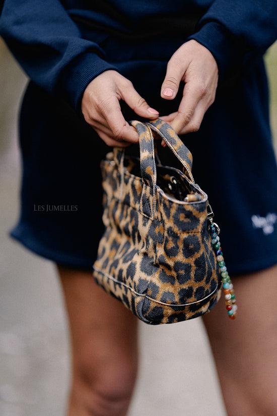 Les Jumelles Leopa Canvas Gabby Bag