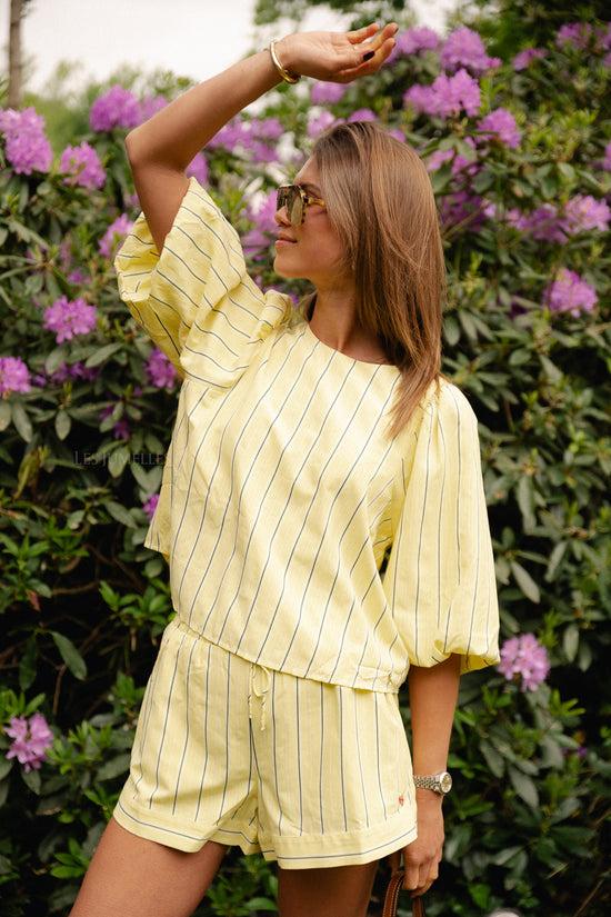 les jumelles Levy longsleeve gele streep