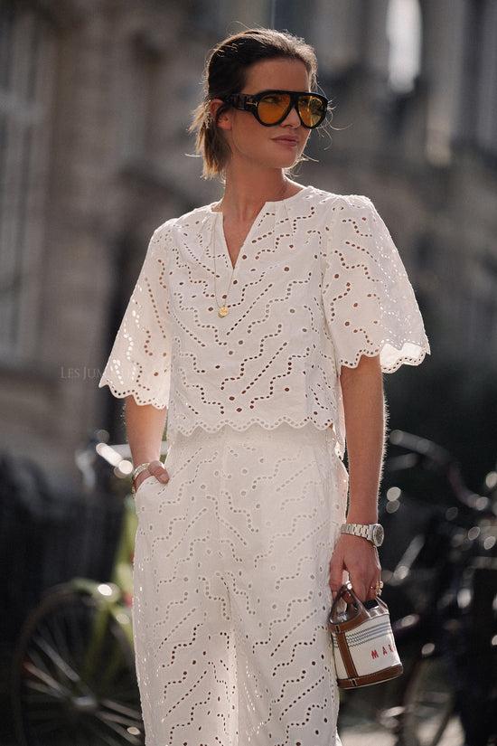 les jumelles Liam blouse white