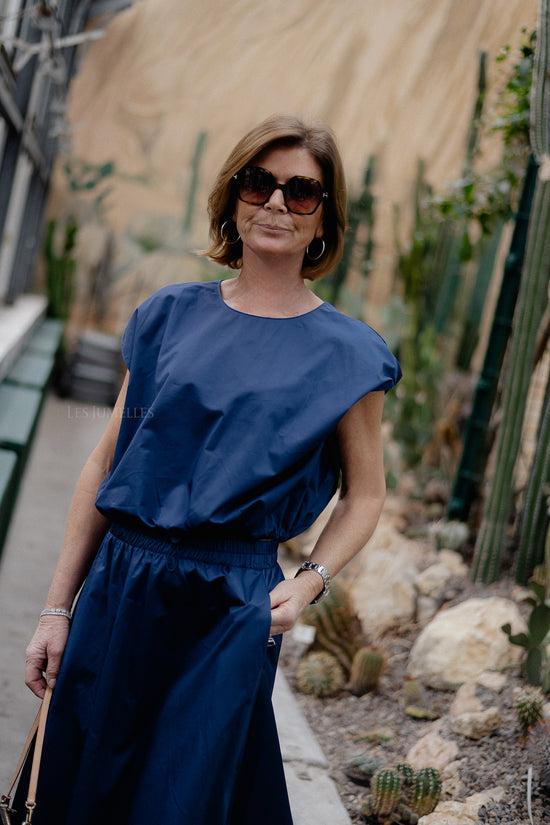 les jumelles Loki blouse navy