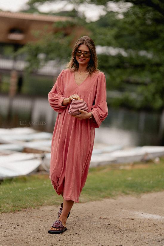 les jumelles Louise badstof jurk peperosa