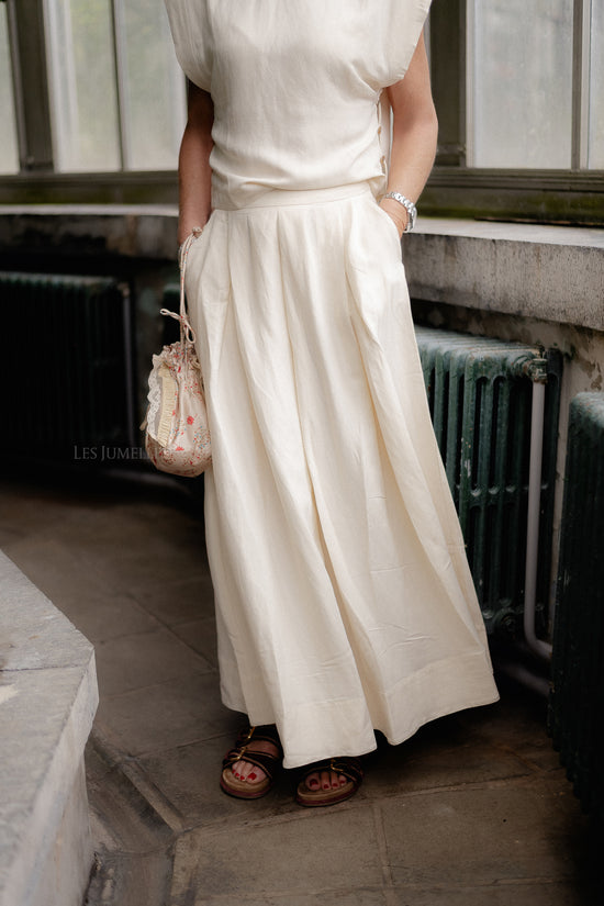 les jumelles Loyalty skirt ecru