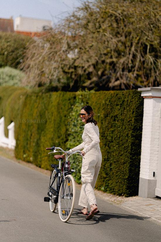 Les Jumelles Magalie Lace Top Ecru