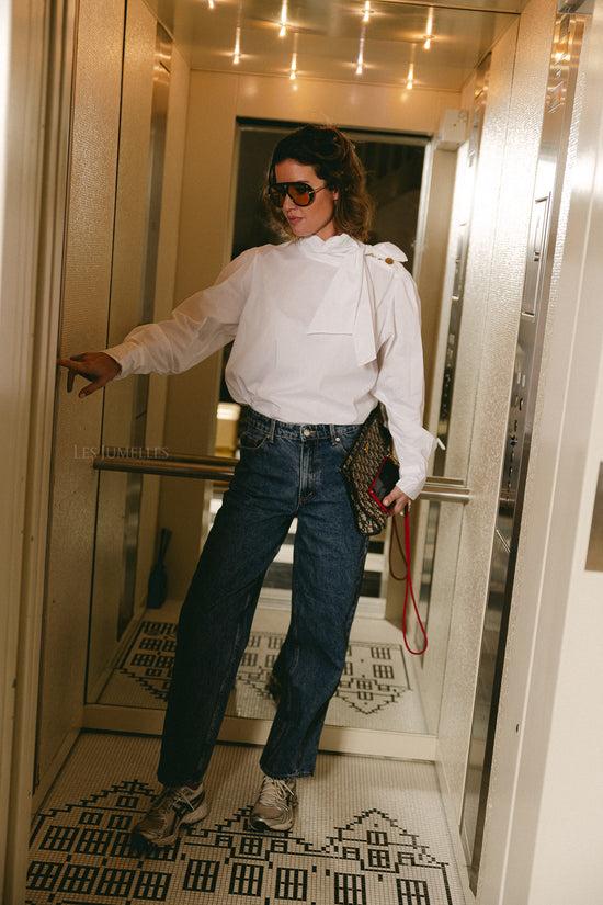 Les Jumelles Matilda Strik Blouse Wit