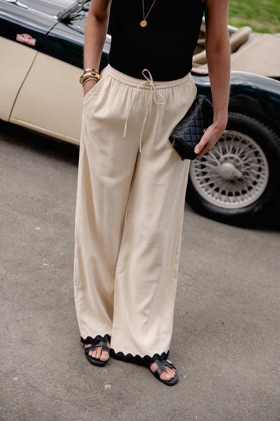 Les Jumelles Meena Trousers Bleached Sand
