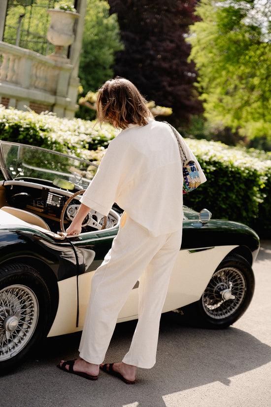 Les Jumelles Miley Badstof Shirt Crème