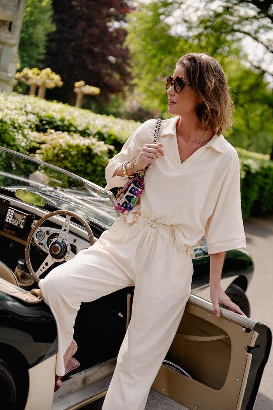 Les Jumelles Miley Badstof Shirt Crème