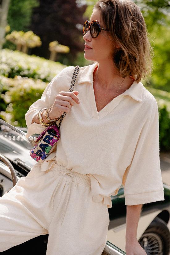 Les Jumelles Miley Badstof Shirt Crème